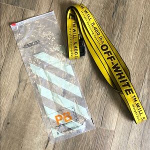 OFF WHITE CLASSIC YELLOW BELT